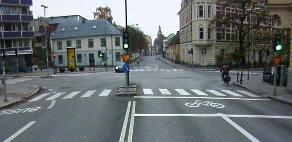 10. I korsningen Bredgatan - Sankt Laurentiigatan Allhelgona kyrkogata har elva personer skadats under 2011-2015.