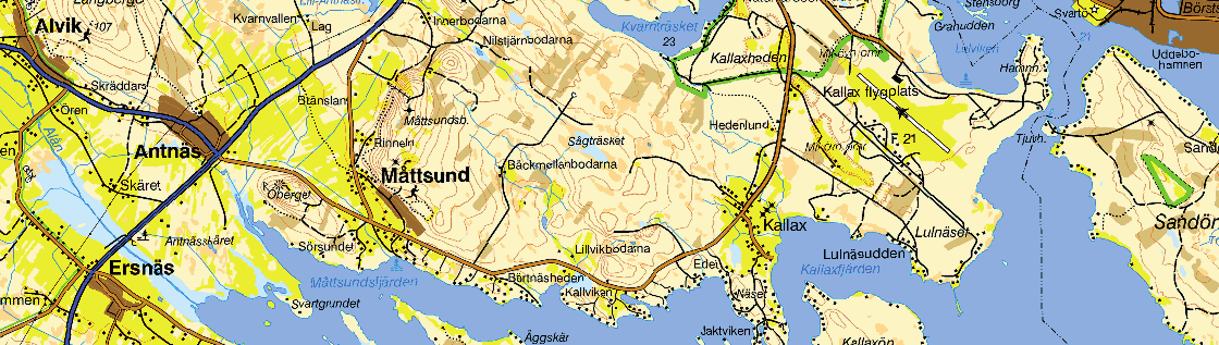 Även Luleås flygplats och grustäkterna på Kallaxheden är lokaliserade i detta område.