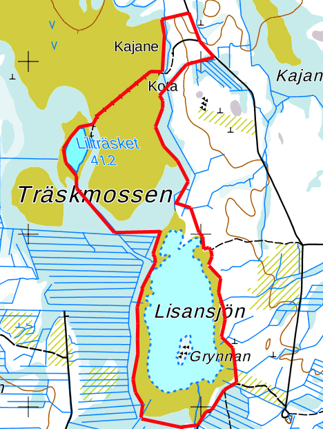 7. Lisansjön Grunduppgifter Kommun: Malax Areal: 46 hektar Andel öppet vatten: ca 20 % Siktdjup: Ej uppmätt Vattendjup: Ej uppmätt Bild 17.