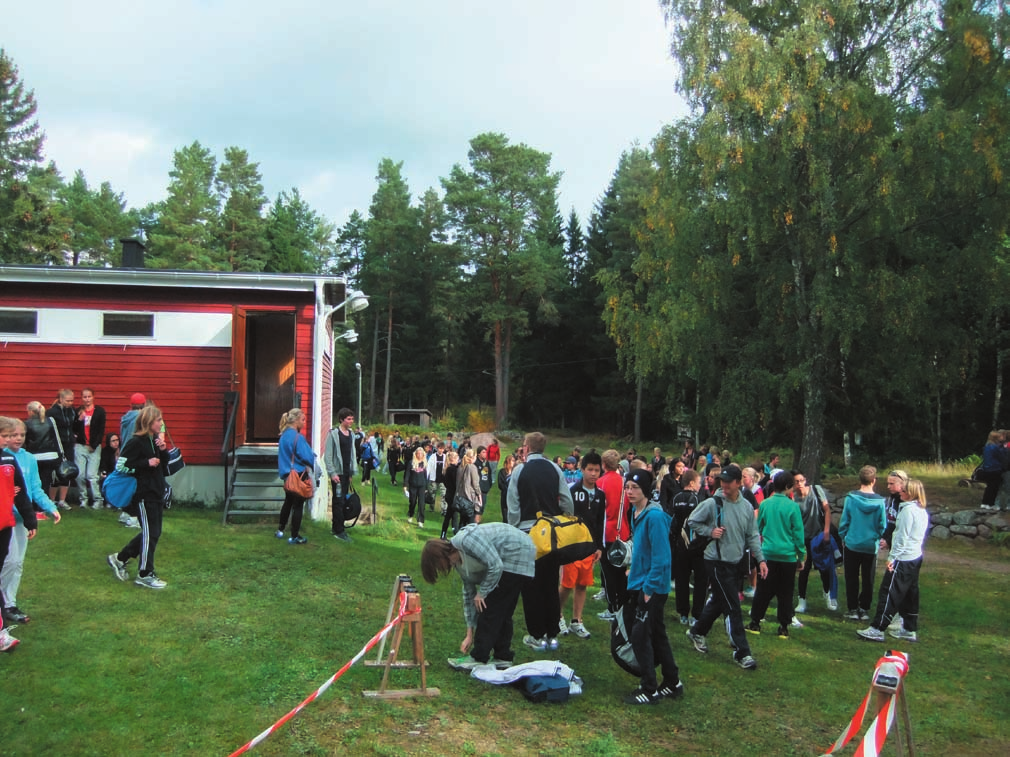 NUMMER 3 2012 SIDAN 14 SKOLORIENTERING Klubbstugan har varit välbesökt i höst.