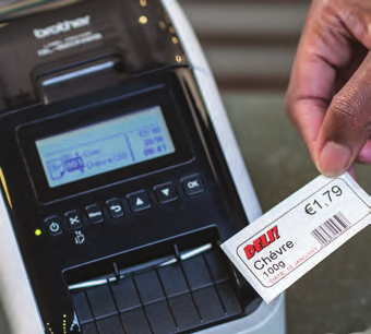 Avancerade funktioner QL820NWB med funktion för fristående utskrifter och fjärruppdatering av mallar via FTP ger möjlighet till etikettutskrifter direkt från kontrollpanelen.