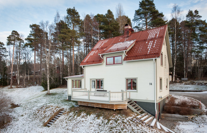 En kopp te i kvällssolen på altanen eller framför brasan