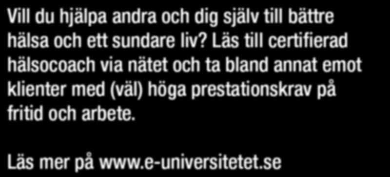 hälsocoach via nätet och ta