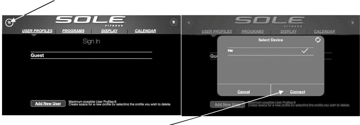 Valfri SOLE-applikation som finns på utvalda Apple- och Android-produkter. SOLE har utvecklat en ny spännande funktion till alla SOLE-produkter.