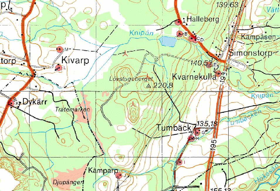 bostäder [6]. Ingen får enligt bullerberäkningarna högre ljudnivåer än gränsvärdet, ett utdrag av resultatet kan ses i figur 8, hela resultatet kan ses i Bilaga 5.
