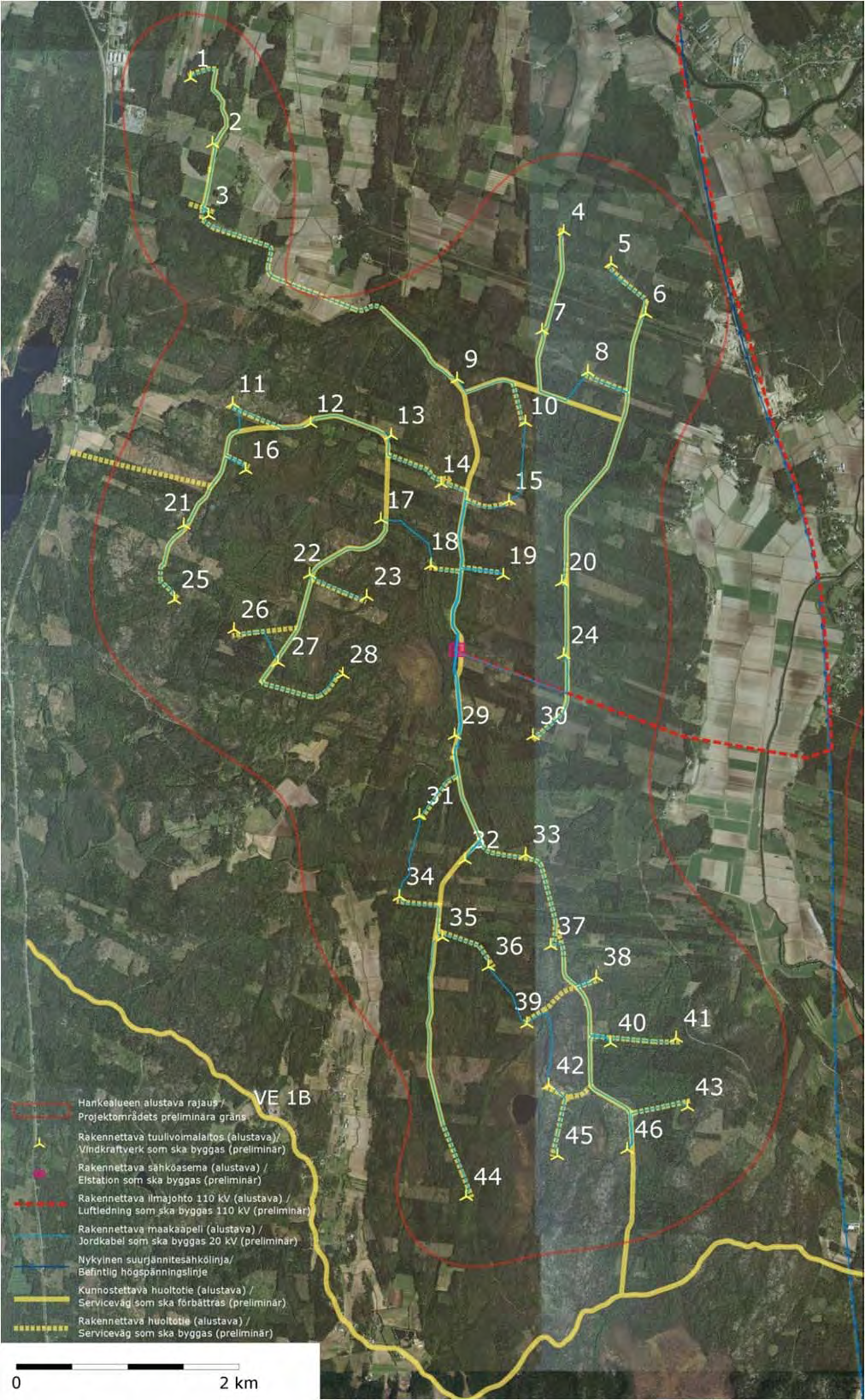 20 Lappfjärds och Lakiakangas vindkraftsparker CPC Finland Ab Bild 3.2.