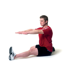 Lyft hälen på stödbenet så att du balanserar på främre delen av foten/tå.