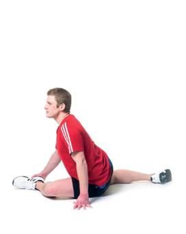 Stretch för sätesmuskulatur (2 av 2 steg) Övning 2: Bilda