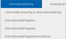 Förstasidan för verksamma företag Nya förstasidan Menyn Nätverksverktyget På förstasidan finns en ny övre navigeringslist som syns överallt i webbarbetsplatsen Listens delar är: 1) Namnet på ditt