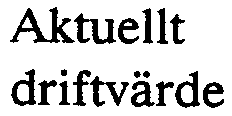intryckning av tryckknappen Driftvärde. Se tabell 4 nedan. Tabell 4.