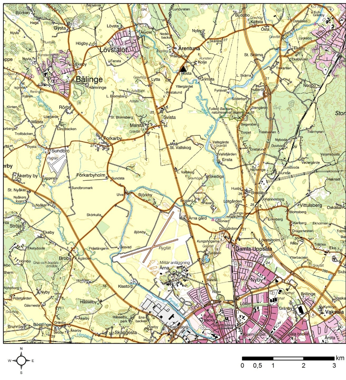 Inledning Upplandsmuseet utförde under september 2015 en begränsad arkeologisk förundersökning inom gravfältet Ärentuna 6:1, fastigheten Kolje 7:1 i Ärentuna inför flyttning av runstenen U1021 (fig.