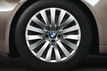 fram, J x  BMW lättmetallfälgar Dubbeleker, med olika däckstorlek;