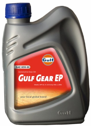 GULF GEAR EP 80W/90 Transmissionsolja av hög kvalitet. API GL-4, MIL-L-2105 Art. Nummer Volym Antal/kart.