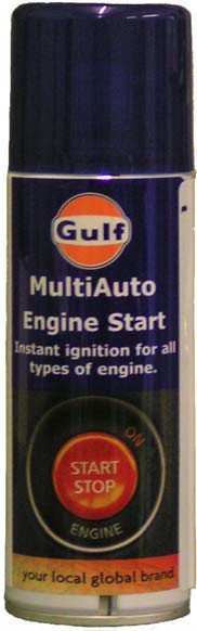 GLFGA20 GULF RESERVHJUL PÅ BURK 300 ml. 12 GULF MOTORSTART Rekommenderas till både bensin- och dieselmotorer.