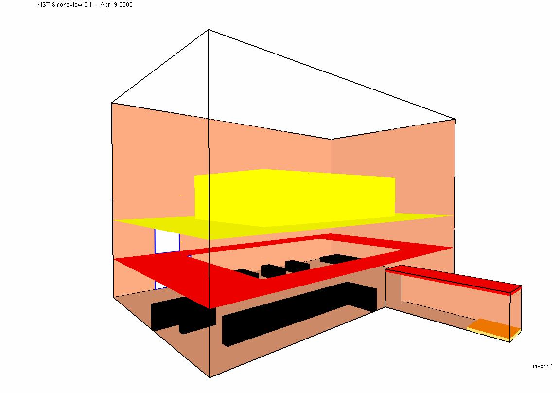 Bilaga FDS FDS simulering av köksbranden FDS-simulering är gjord för att få en jämförelse till Argos.