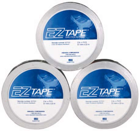T EZ Tejp T EZ tejp är en traditionell aluminiumsvetstejp som kan användas för att täta bottenskarven under sköljning och täta rörändarna vid transport.