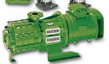 PUMPAR Lösa pumpar Rovatti enhjulig centrifugalpump med fri axelände. Pumphus och skovelhjul tillverkat av gjutjärn. Axel i stål.