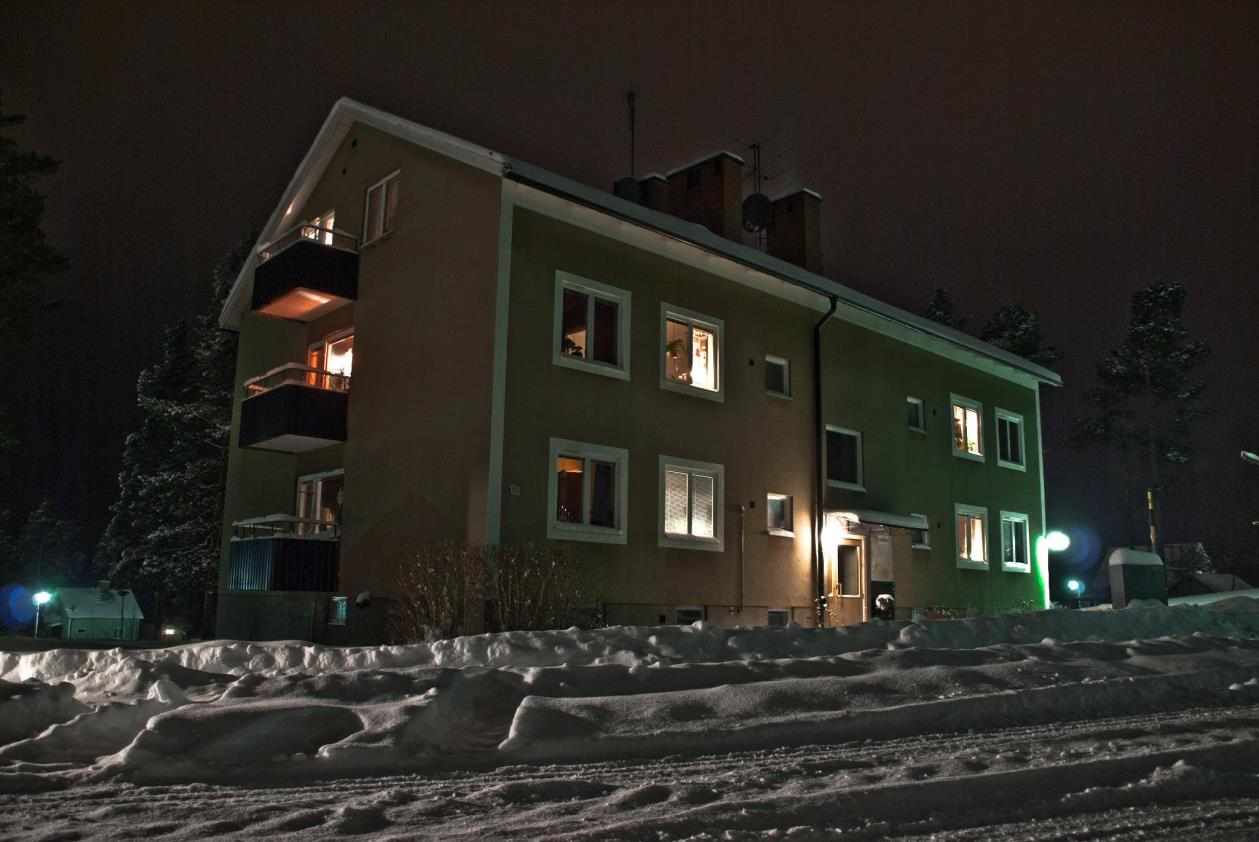 Det enda överlevande huset på Stationsgatan, nr 10.