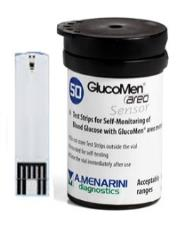 1,39 kr Mätare sm används till denna teststicka är Glucmen Aer Mätmråde: 1,1 33,3 mml/l Batteri: 2 stycken platta litium
