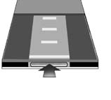 SMAL KANAL Kontrollösningen ska inte tillföras på teststickans ovansida. Applicera droppe här OVANKANT När bekräftelsefönstret är fyllt räknar mätaren ner från 5 till 1.