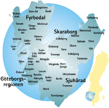 Västkom är en ideell förening med politisk styrning, vars uppgift är att på regional nivå företräda och samordna