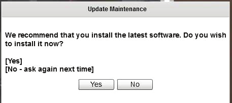 Programvaruuppdateringar Programvaruuppdateringar blir tillgängliga då och då. Du meddelas efter att du har loggat in när uppdateringar blir tillgängliga. Figur 9.