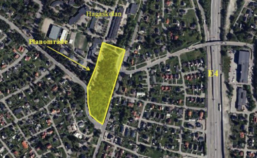 Bostadsbebyggelse inom fastigheten Haga 3:49 m