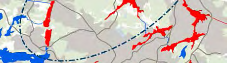 Orlången (SE656833-162888), Kvarnsjön - Lissma (SE656565-163002) och Övre Rudasjön (SE656324-163315) ingår i Tyresåns sjösystem som avrinner österut till Kalvfjärden i Östersjön.