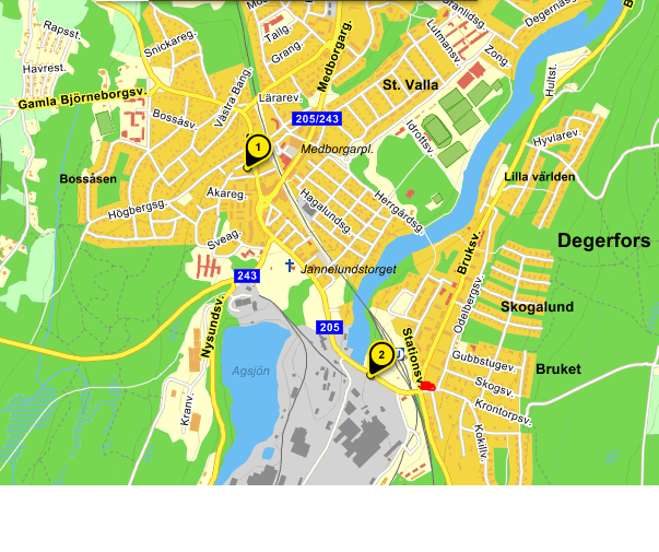Karta Monicas Bed & Breakfast Bruksbo Bruksmässen Bruksgården. Platsen för OPEN.