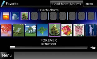 CD, skivor, ipod, USB-enhet, SD-kort CD, skivor, ipod, USB-enhet, SD-kort Favoritlista Du kan skapa en egen spellista med dina 10 favoritalbum genom att välja albumbilder.