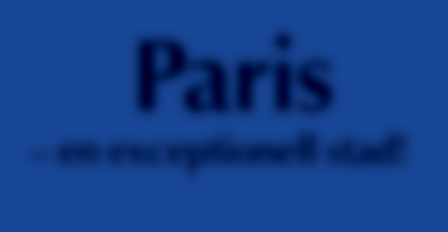 Paris en exceptionell stad! Text och foto Carl-Henrik Larsson Det finns inte många städer i världen som erbjuder besökaren så många sevärdheter som Paris.
