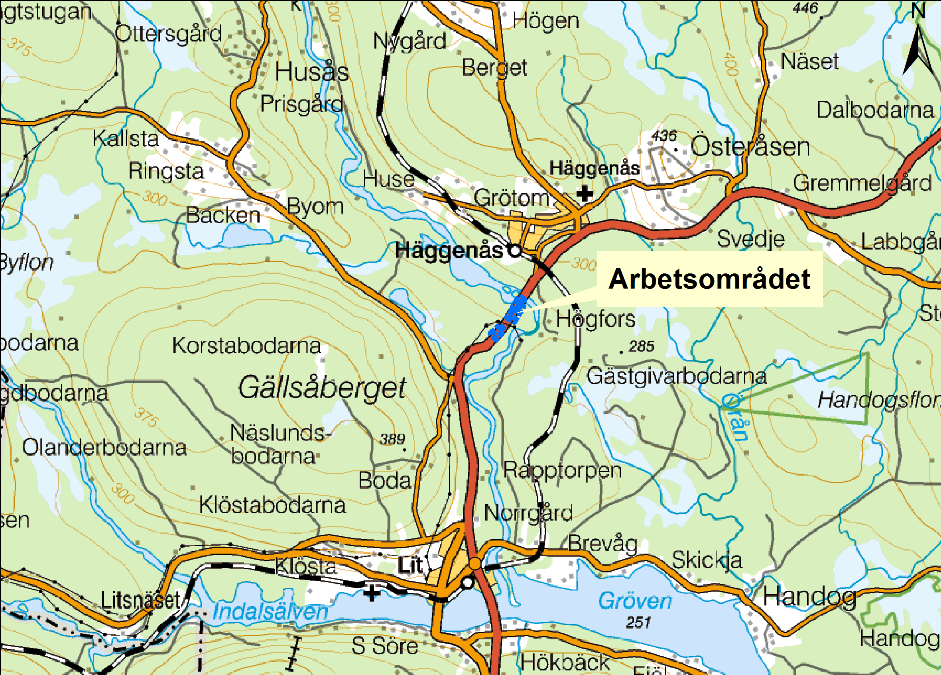 Bakgrund Utredningen föranleds av att Trafikverket planerar för ny rastplats samt poliskontrollplatser längs väg E45 söder om Häggenås, Östersunds kommun, Jämtlands län (fig. 1).