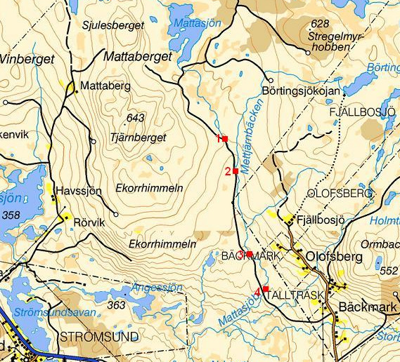 Tabell 2. Individtäthet, beräknat antal/1m 2.