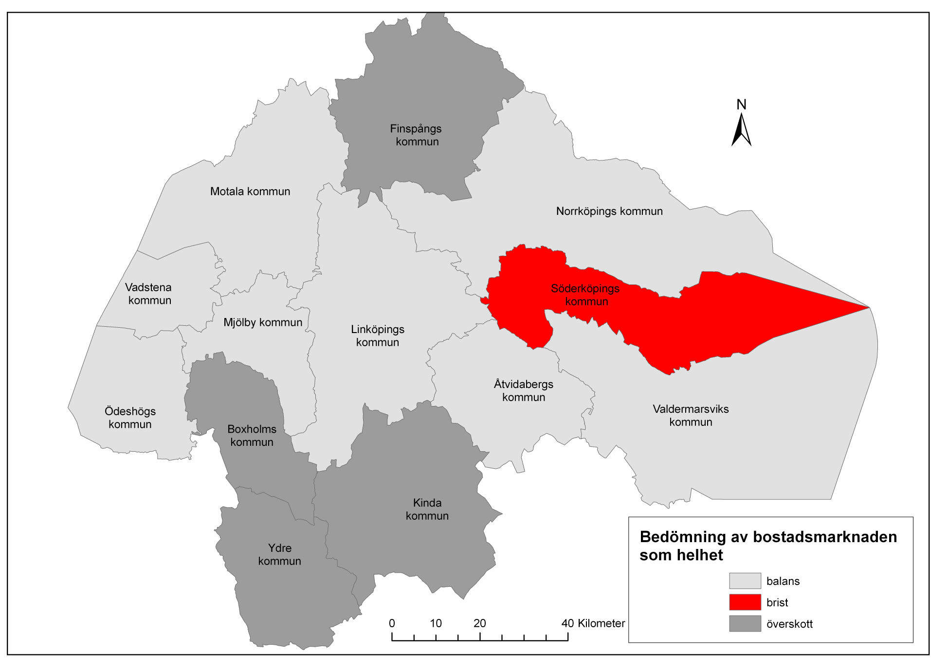 Läget på bostadsmarknaden Generellt kan läget på bostadsmarknaden i Östergötland beskrivas som relativt stabilt.