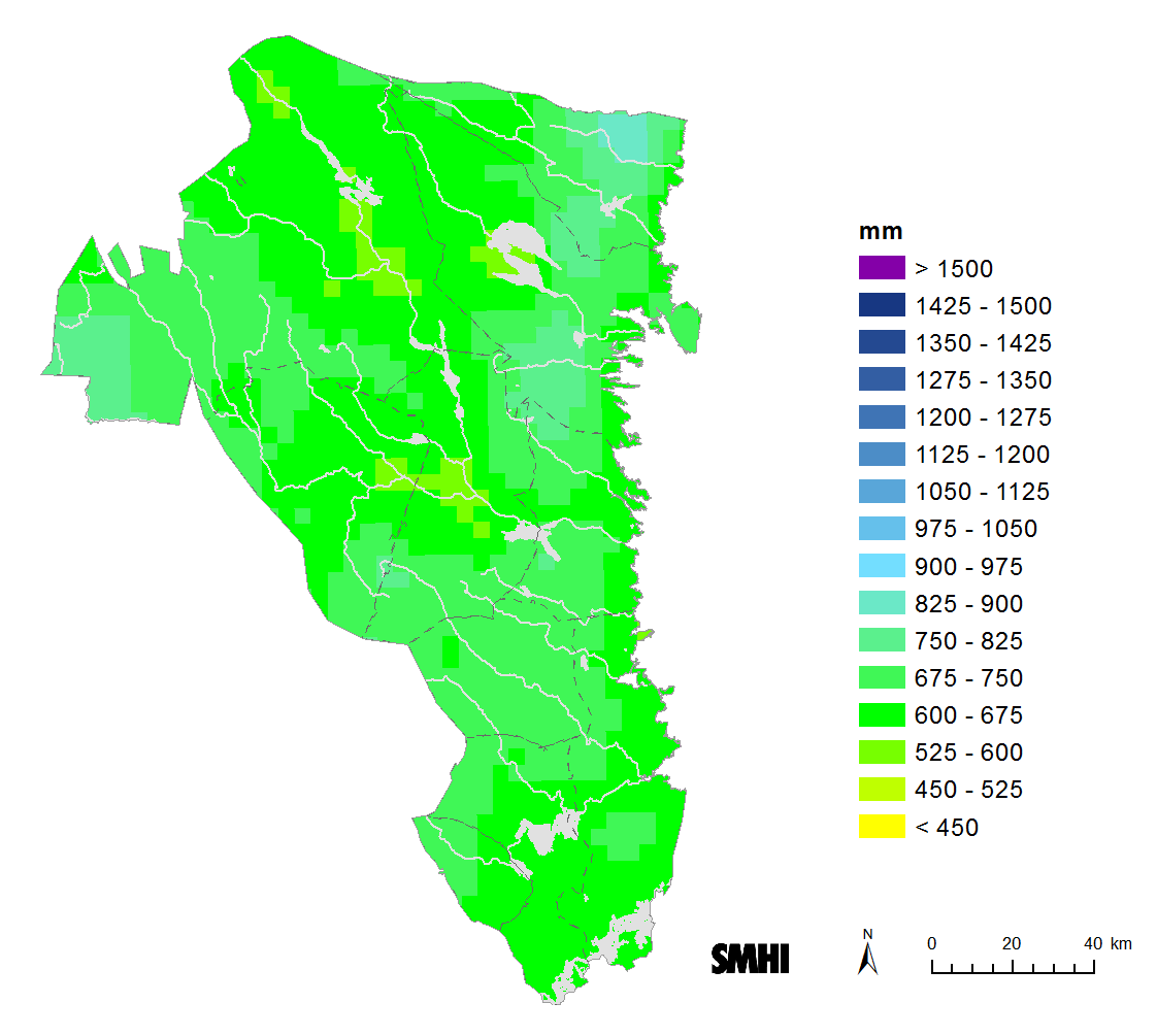 Årsmedelnederbörd