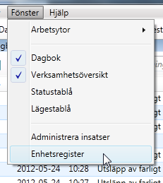 Lägg in organisation, stationer och enheter För att kunna arbeta med resurser i Verksamhetsöversikten behöver du fylla på resurser i Enhetsregistret. Om du tidigare använt LUPP 5.