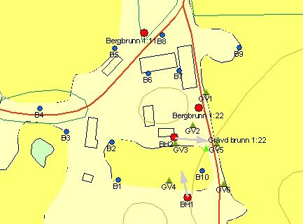 5.2.1 Jordgrundvatten Förhöjda halter av MCPA och 4-klor-2-metylfenol har påvisats i jordgrundvattnet i tre av provtagningspunkterna (B10, GV5, GV6), med en högsta uppmätta halt av MCPA på 3,7 µg/l i