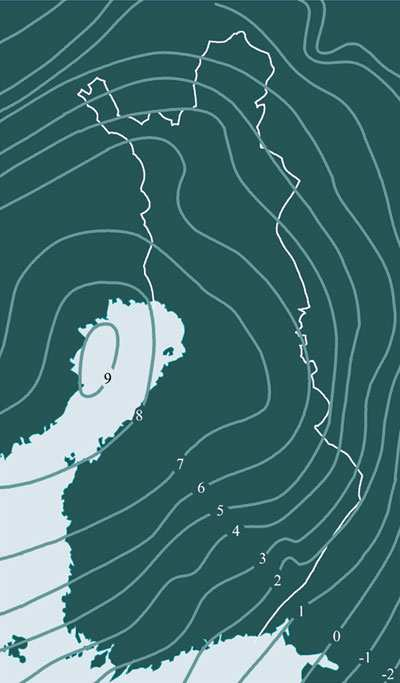 9 värdena aldrig skall bli negativa. I ETRS89-GKn lägger man på de östliga koordinaterna numret på den projektionszonen (n) man skall använda innan (n)500 000 m.