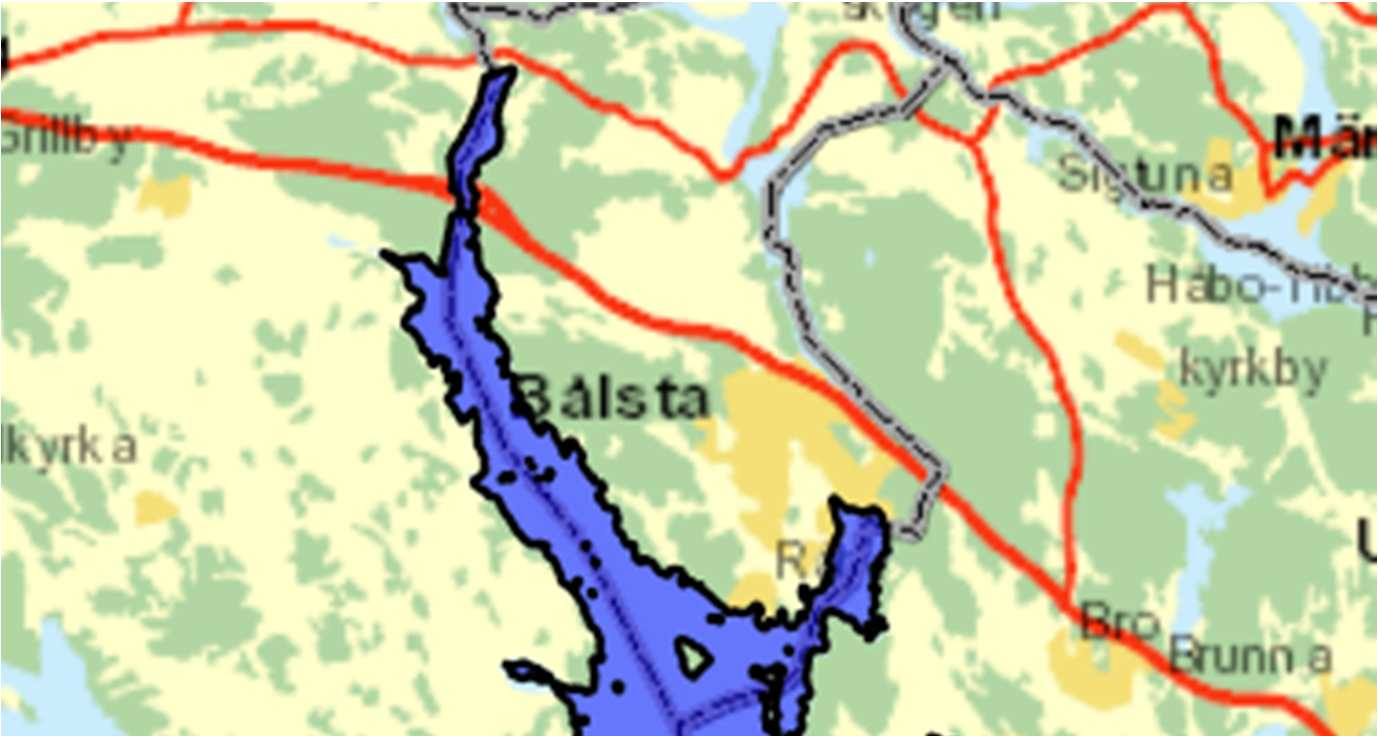 till Mälaren-Prästfjärden ARO_ID (SMHI) SE658534-159623 ARO yta (km2) - Sjöyta (km2) 320 Höjd över havet (m) 0,7