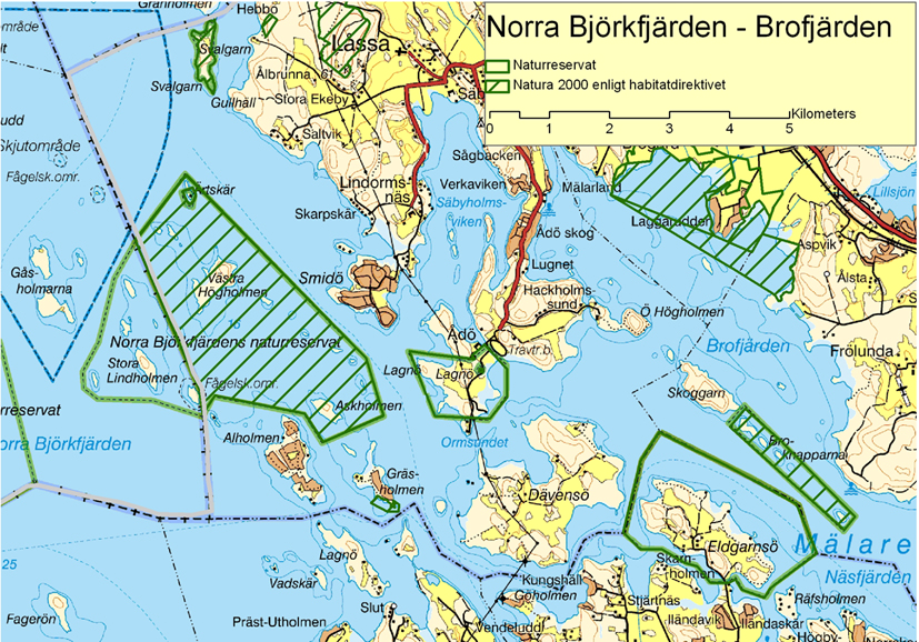 Inledning Föreliggande rapport redovisar inventering och naturvärdesbedömning avseende makrofyter vid fem lokaler i Norra Björkfjärden, Mälaren.