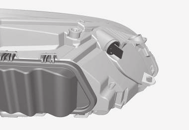 Lampbyte positions-/parkeringsljus fram Positions-/parkeringsljuslampans hållare är placerad på sidan av strålkastaren. Gäller ej bilar med xenon-strålkastare* då dessa är utrustade med LED-lampor.