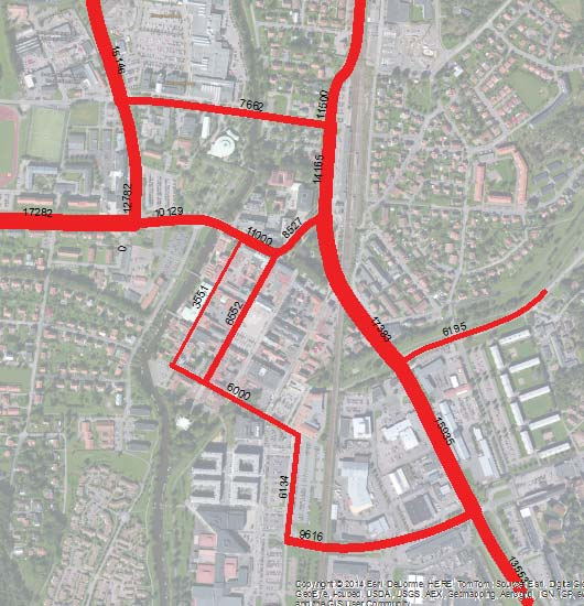 Trafikanalys Övergripande trafikanalys Som underlag till stadens utvecklingsplan, fördjupad översiktsplan för Kungsbacka stad antagen 2009, ligger en trafikledsplan.