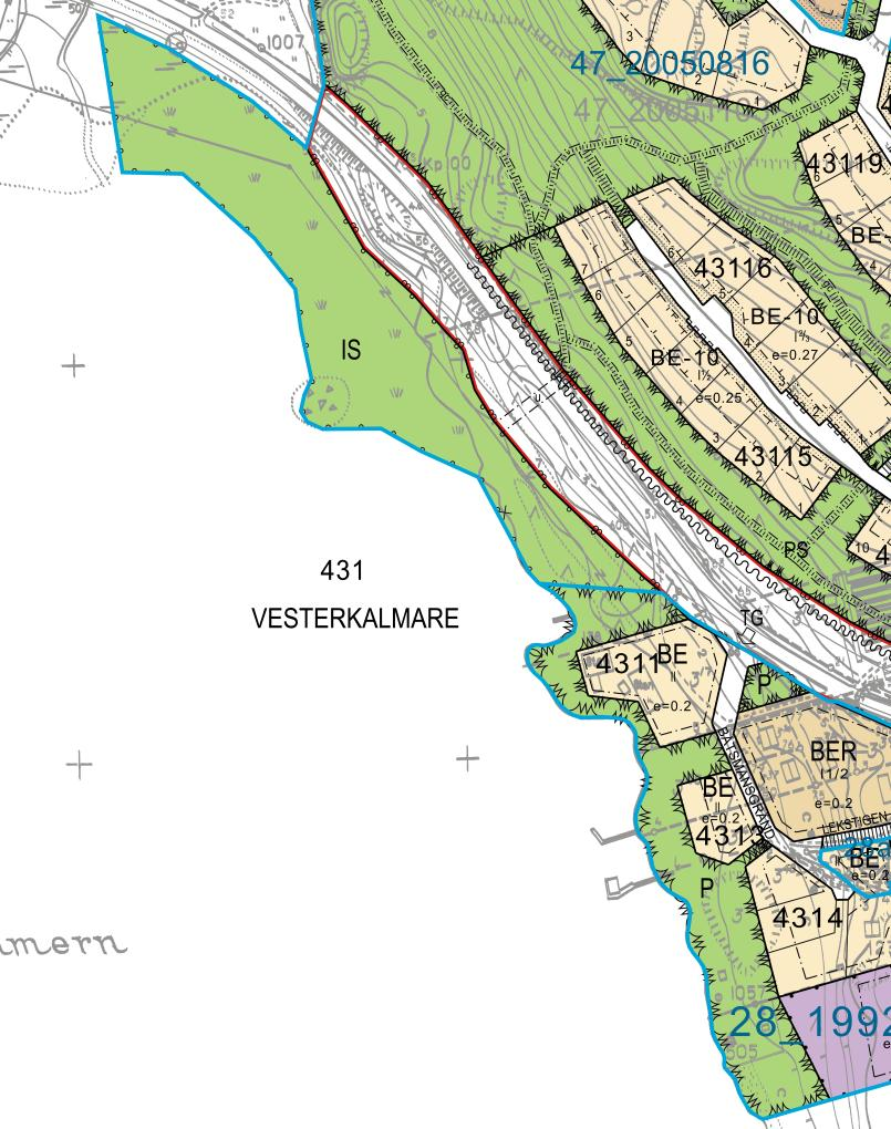 3 Detaljplan Hela planområdet är detaljplanerat. Detaljplan för norra Kalmarnäs fastställdes 1992 och detaljplan för strandområdet mellan Lemlandsvägen och Slemmern 2005. Detaljplan fastställd 2005.