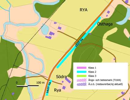 O 1627-1 Rya Blomrikare vägkanter med tämligen gott om åkervädd där det finns förutsättningar för väddsandbi.