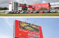 Bruttoarea 4600m2 Byggnadsarea 3600m2 Nybyggnad av gångbro med trapphus i Kungälv ICA Distribution ICA Nybyggnad av ICA Maxibutiker och distributionscentraler på totalentreprenad för ICA fastighet AB.