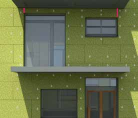 2 Therm 324 Glasfibernät monteras i samband med putsning av Therm