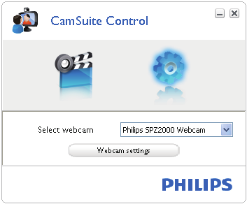 6 Egenskaper 1 På kontrollpanelen för Philips CamSuite klickar du på.