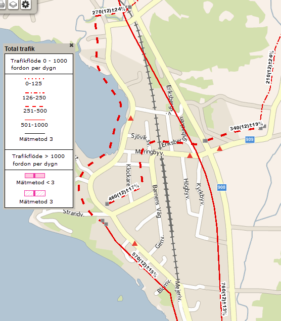 15 stycken dokumenterade olyckor (2001-2015) som involverat fotgängare eller cyklister har inträffat i Lysviks tätort.