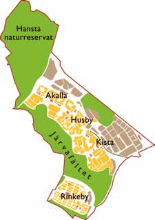 STADSDELSOMRÅDE I STOCKHOLM Rinkeby-Kista är det nordligaste av Stockholms 14 stadsdelsområden och omfattar stadsdelarna Akalla, Husby, Kista, Rinkeby och naturreservatet Hansta.