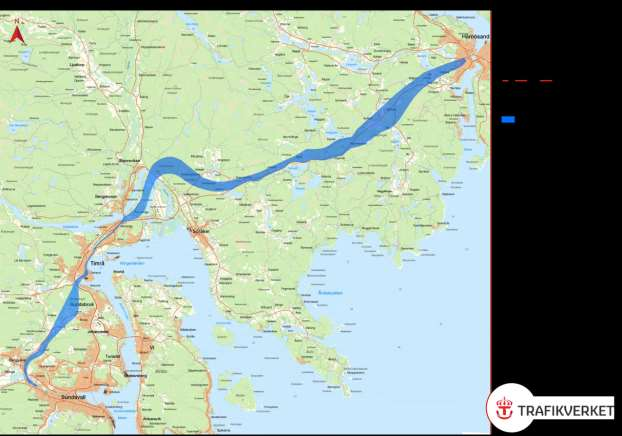 Ny linjesträckning Ådalsbanan Sundsvall-Härnösand Under 2009/2010 tog Banverket (nuvarande Trafikverket) fram en förstudie för sträckan Sundsvall-Härnösand.